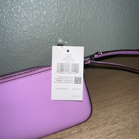 Kate Spade purple wristlet - Picture 5 of 5